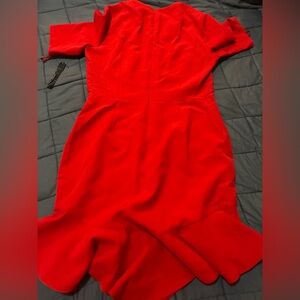 Maggy London Vibrant Red High Low Dress